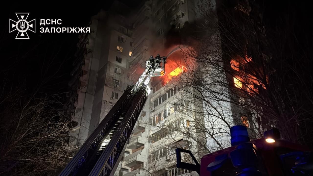 Пылали высотки, АЗС, изуродован отель: все об атаке на Киев, Запорожье, Полтаву и не только